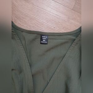 SHEIN Deep Olive Blouse